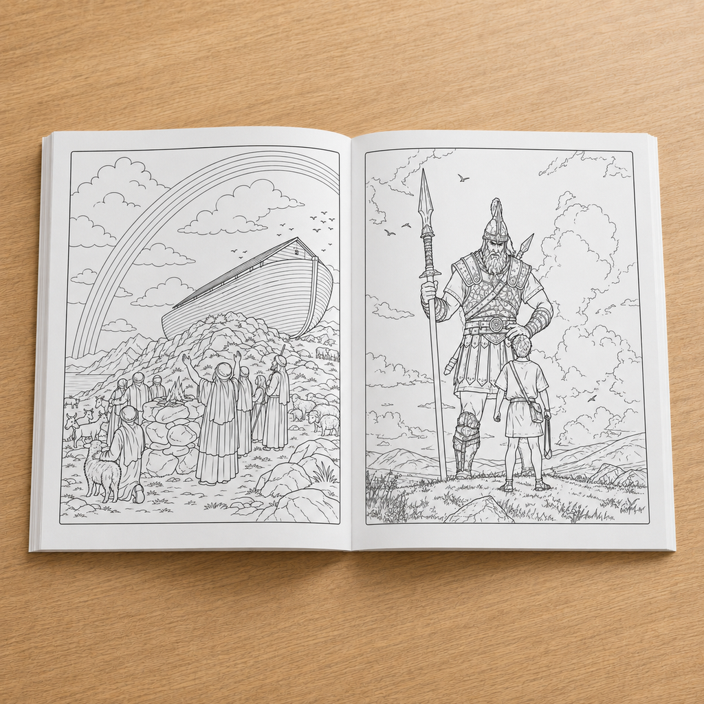 Bible Inspired Coloring Book